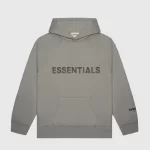 Essential Fear Of God Oversized Hoodie Grey