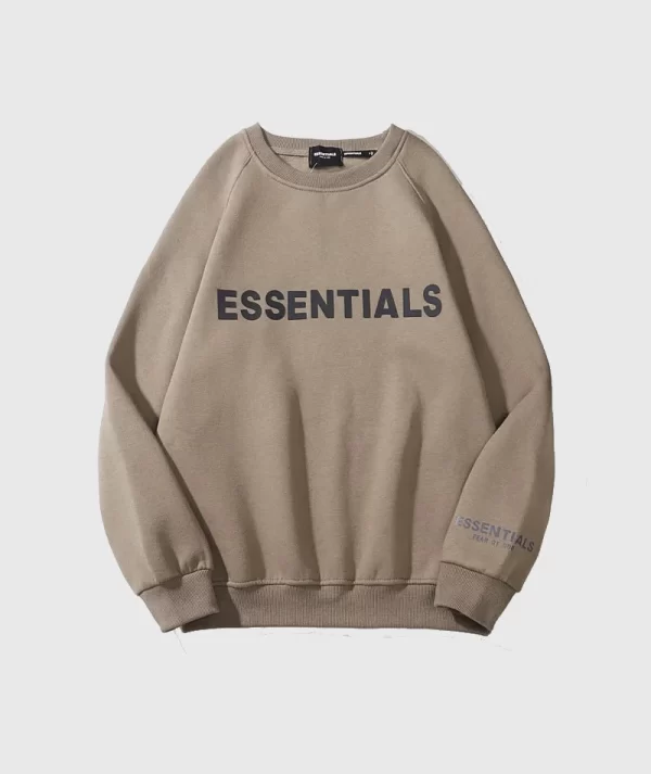 Essentials Fear Of God Long Sleeve Sweatshirt Brown