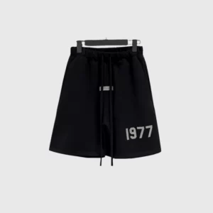 Essentials Fear of God 1977 Logo Shorts Black