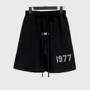 Essentials Fear of God 1977 Logo Shorts Black