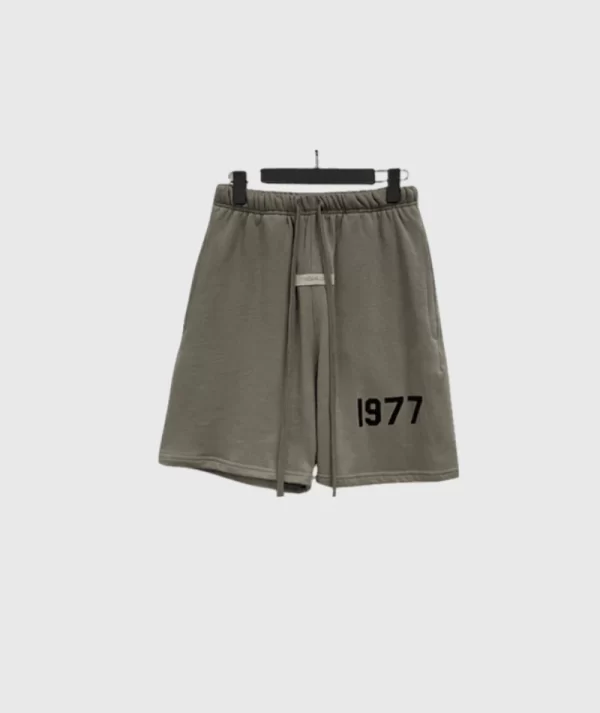 Essentials Fear of God 1977 Logo Shorts Dark Grey