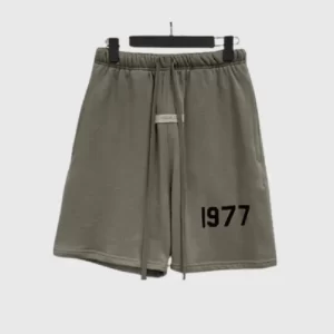 Essentials Fear of God 1977 Logo Shorts Dark Grey