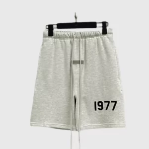 Essentials Fear of God 1977 Logo Shorts Grey