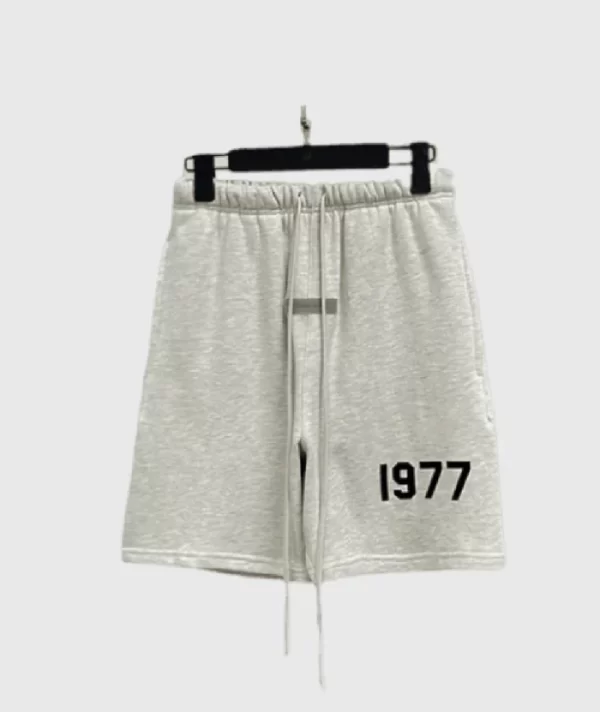 Essentials Fear of God 1977 Logo Shorts Grey