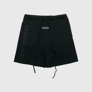 Essentials Fear of God Logo Shorts Black