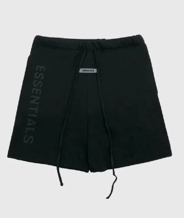 Essentials Fear of God Logo Shorts Black