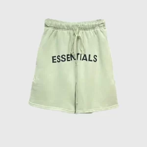 Essentials Fear of God Logo Shorts Green