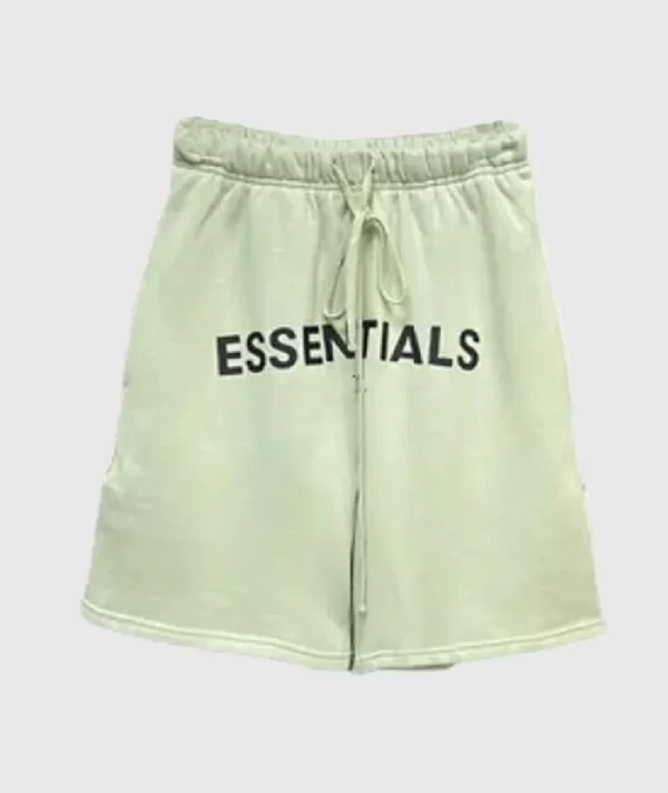 Essentials Fear of God Logo Shorts Green