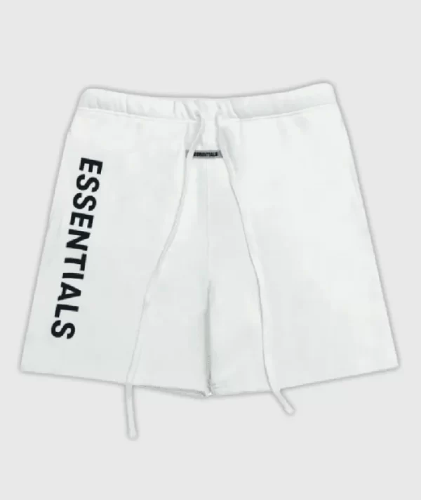 Essentials Fear of God Logo Shorts White