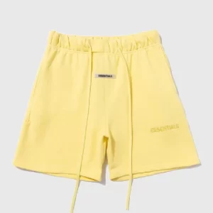 Essentials Fear of God Logo Shorts Yellow