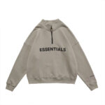 Essentials Half Zip High Collar Loose Sweatshirt