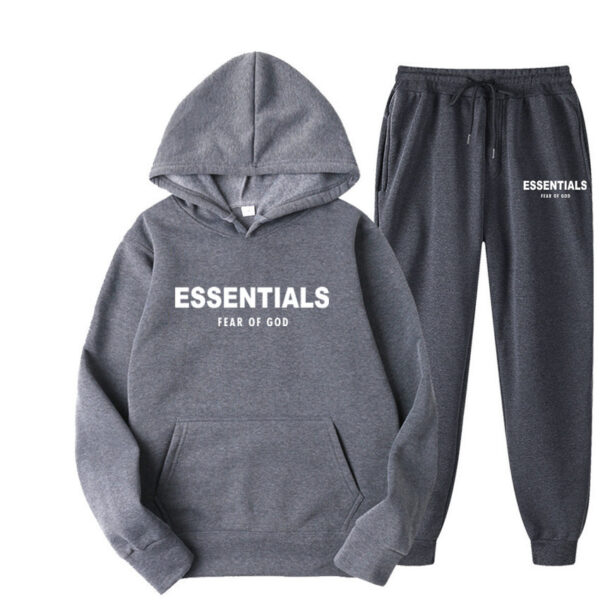 Essentials Hoodie Fear of God Dark Grey TrackSuit