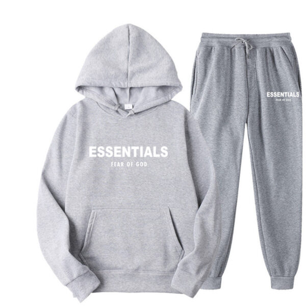 Essentials Hoodie Fear of God Grey TrackSuit