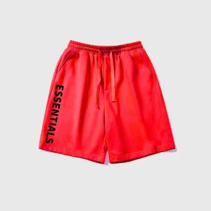 Essentials Logo Shorts Red