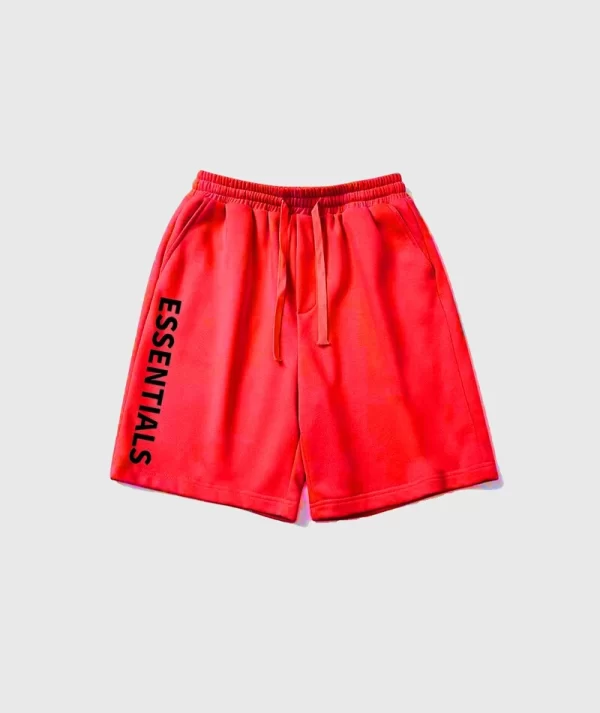 Essentials Logo Shorts Red