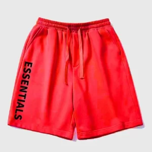 Essentials Logo Shorts Red