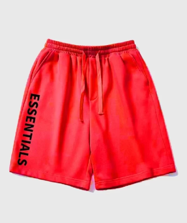 Essentials Logo Shorts Red