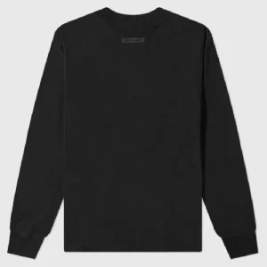 Essentials Long Sleeve Polo Sweatshirts Black