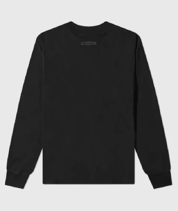 Essentials Long Sleeve Polo Sweatshirts Black