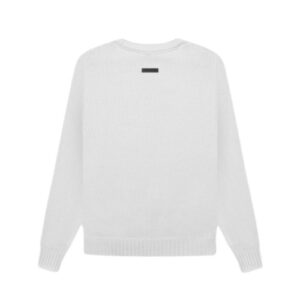 Essentials Overlapped Sweater White