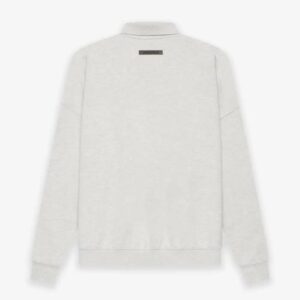 Fear of God ESSENTIALS Long Sleeve Polo Sweatshirt Gray